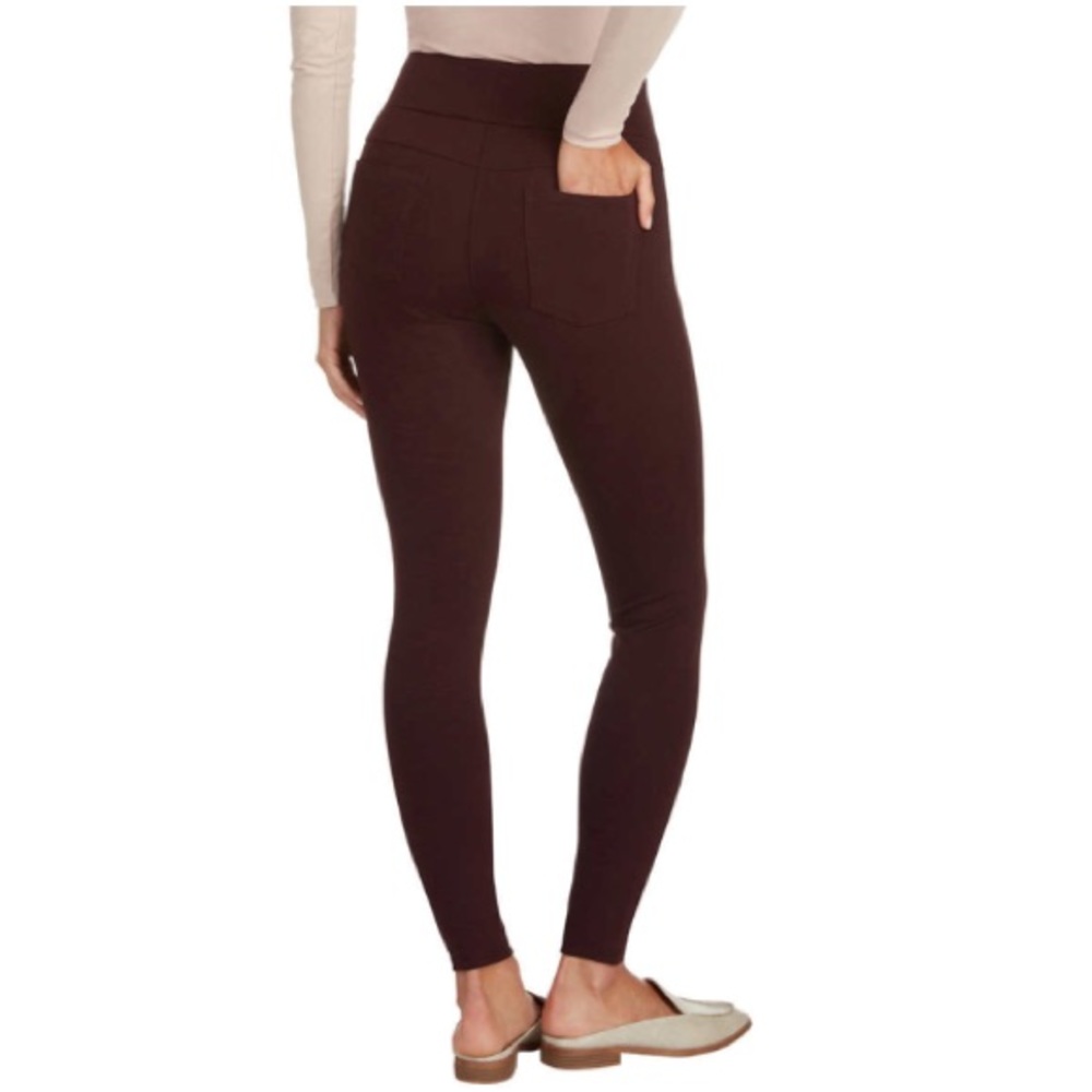 Matty M High Rise Slub Legging Dark Wine